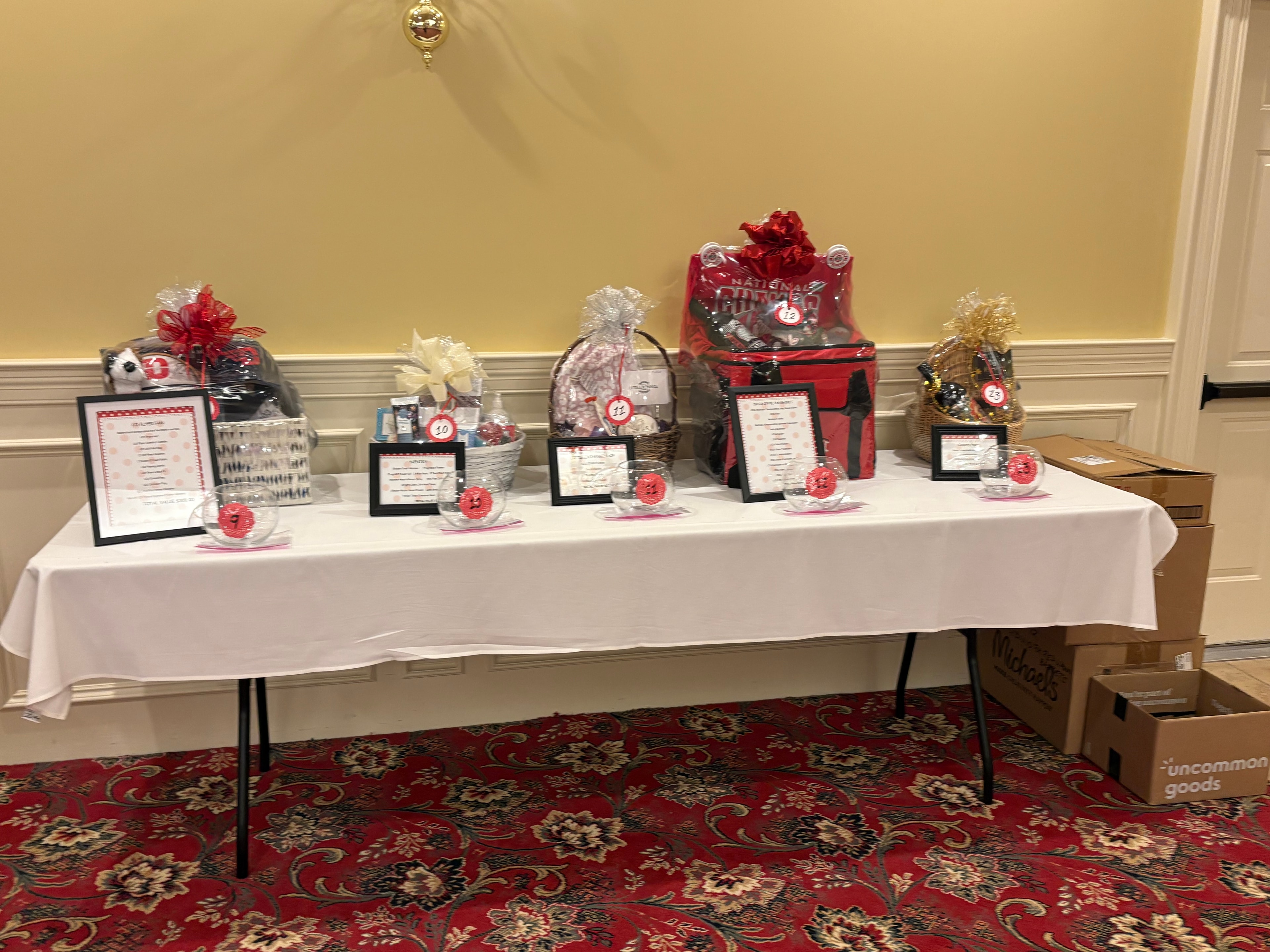 Red Wagon Luncheon 2025 gift baskets